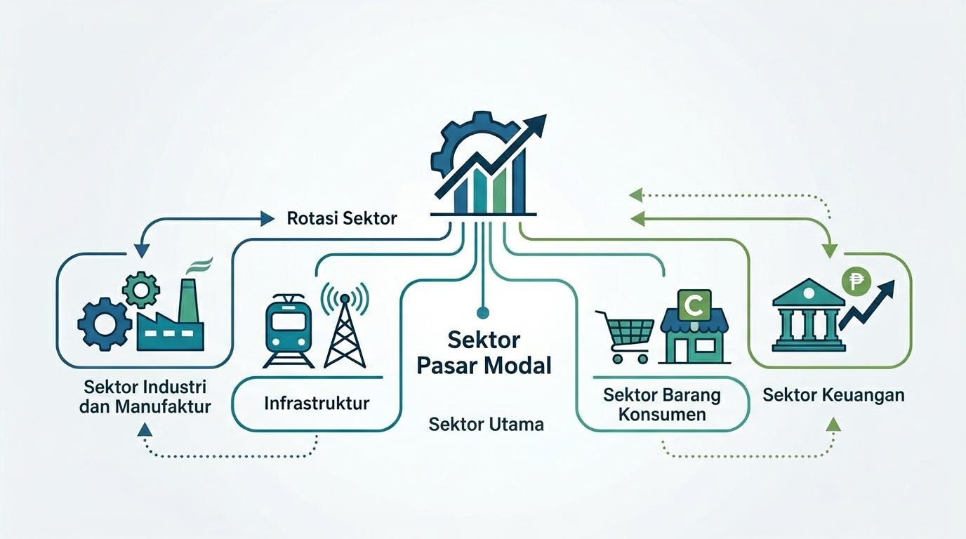 Ilustrasi sektor pasar modal dan klasifikasi industri